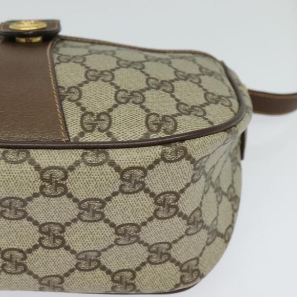 GUCCI GG Supreme Web Sherry Line Bag Pvc Beige Gold 89 02 032 - Picture 11 of 16